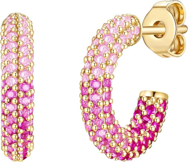 Actual product image Glanzstücke München Ladies Sterling Silver Cubic Zirconia Yellow Gold - 29069 (Sterling Silver)