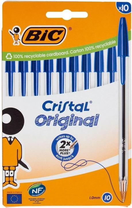 Actual product image Bic Cristal (Transparent, 10 x)