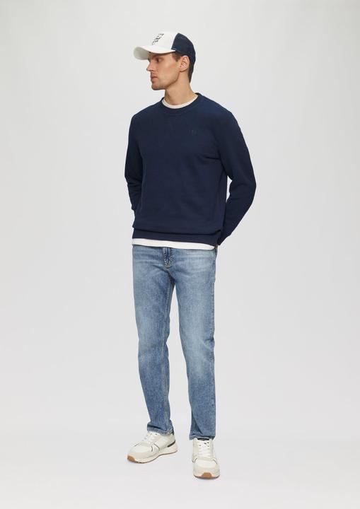 Produktbild S.Oliver Sweatshirt Crew Neck-Sweatshirt aus Baumwollmix mit Logo-Stickerei (XL)