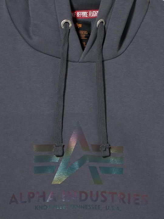 Actual product image Alpha Industries Basic Hoody Rainbow Reflective Print (XXL)