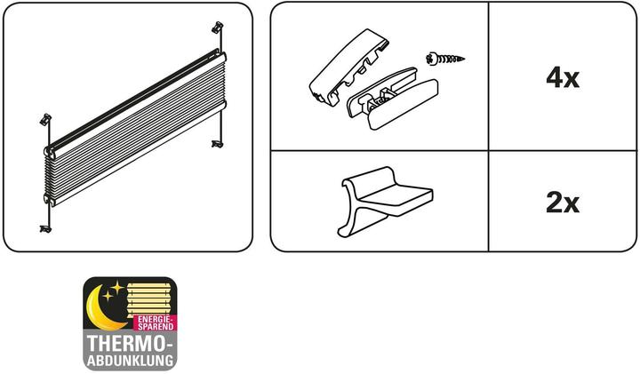Actual product image Gardinia Honeycomb pleated blind Concept (60 x 130 cm)