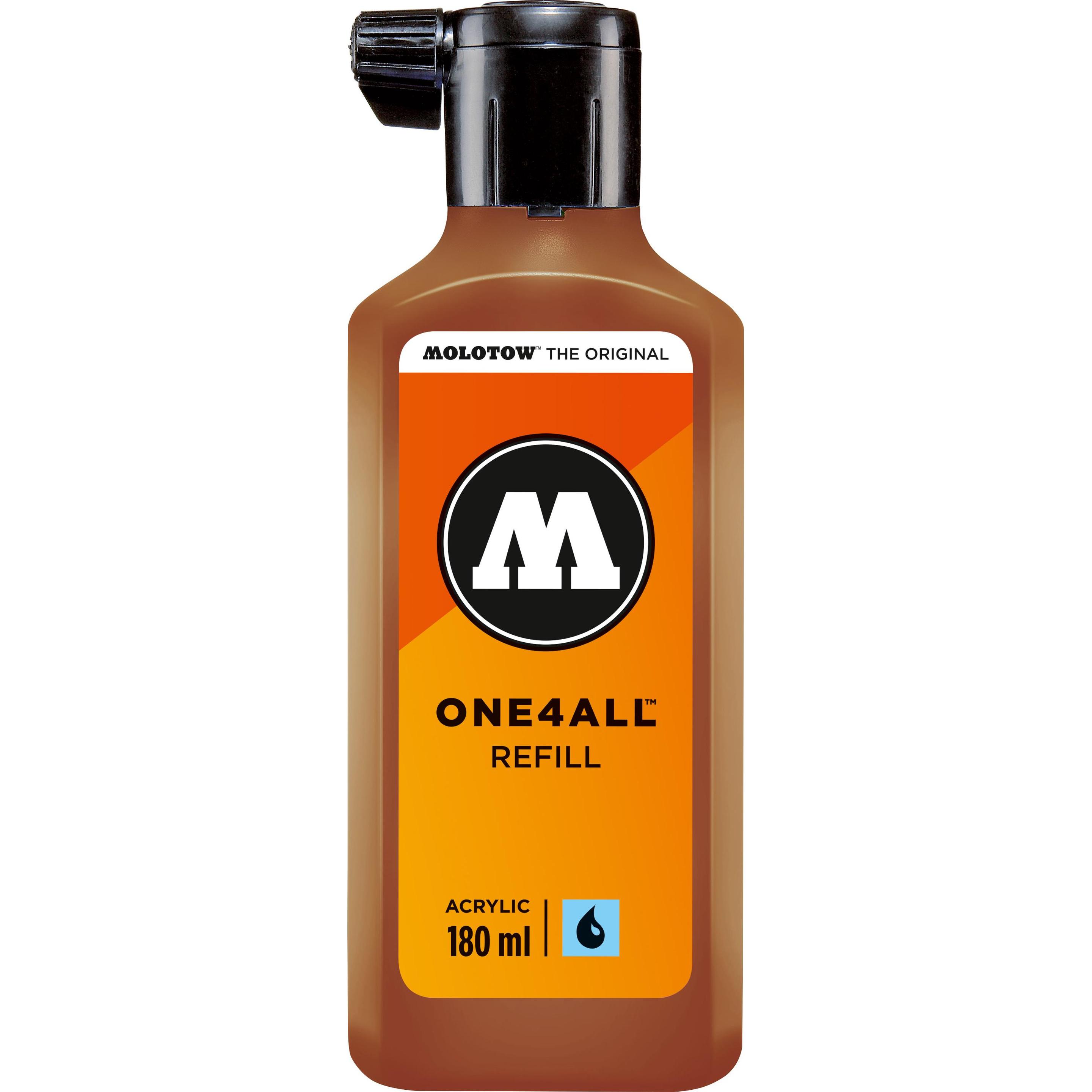 Molotow, Ersatzpatrone, Nachfülltinte One4All für Permanentmarker 180ml haselnussbraun (Nachfülleinheit)