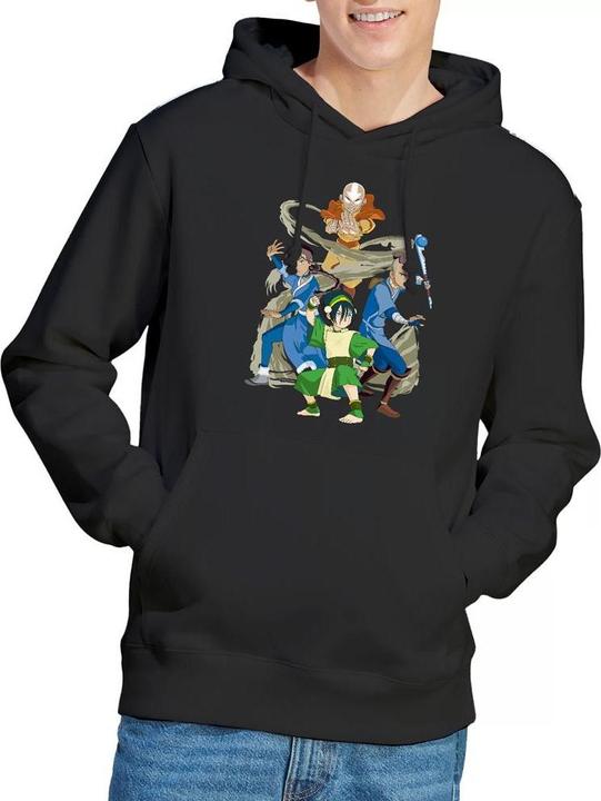 Immagine prodotto Avatar: The Last Airbender Team Avatar Elements Felpa con Cappuccio Uomo (XXL)