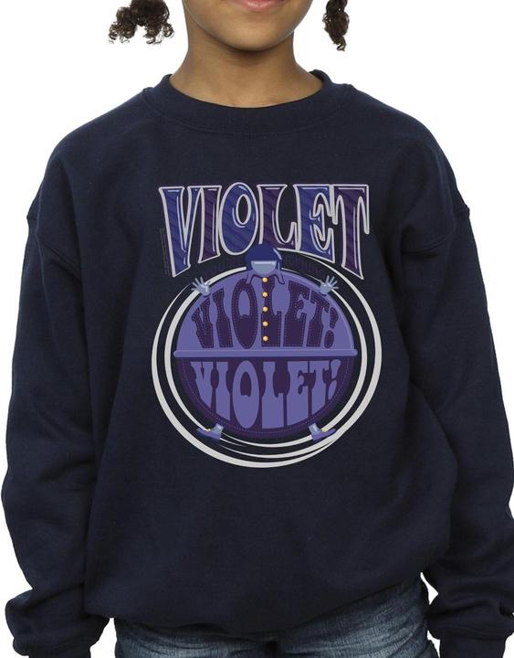 Produktbild Willy Wonka & the Chocolate Factory Violet Turning Violet Sweatshirt Mädchen (104)