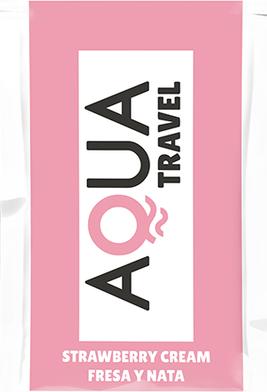 Actual product image Aqua Travel Strawberry Cream Flavour Water Based Lubricant - 6 ml