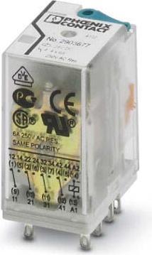 Phoenix Contact REL-IR4 Plug In Power Relay 24AC/4X21