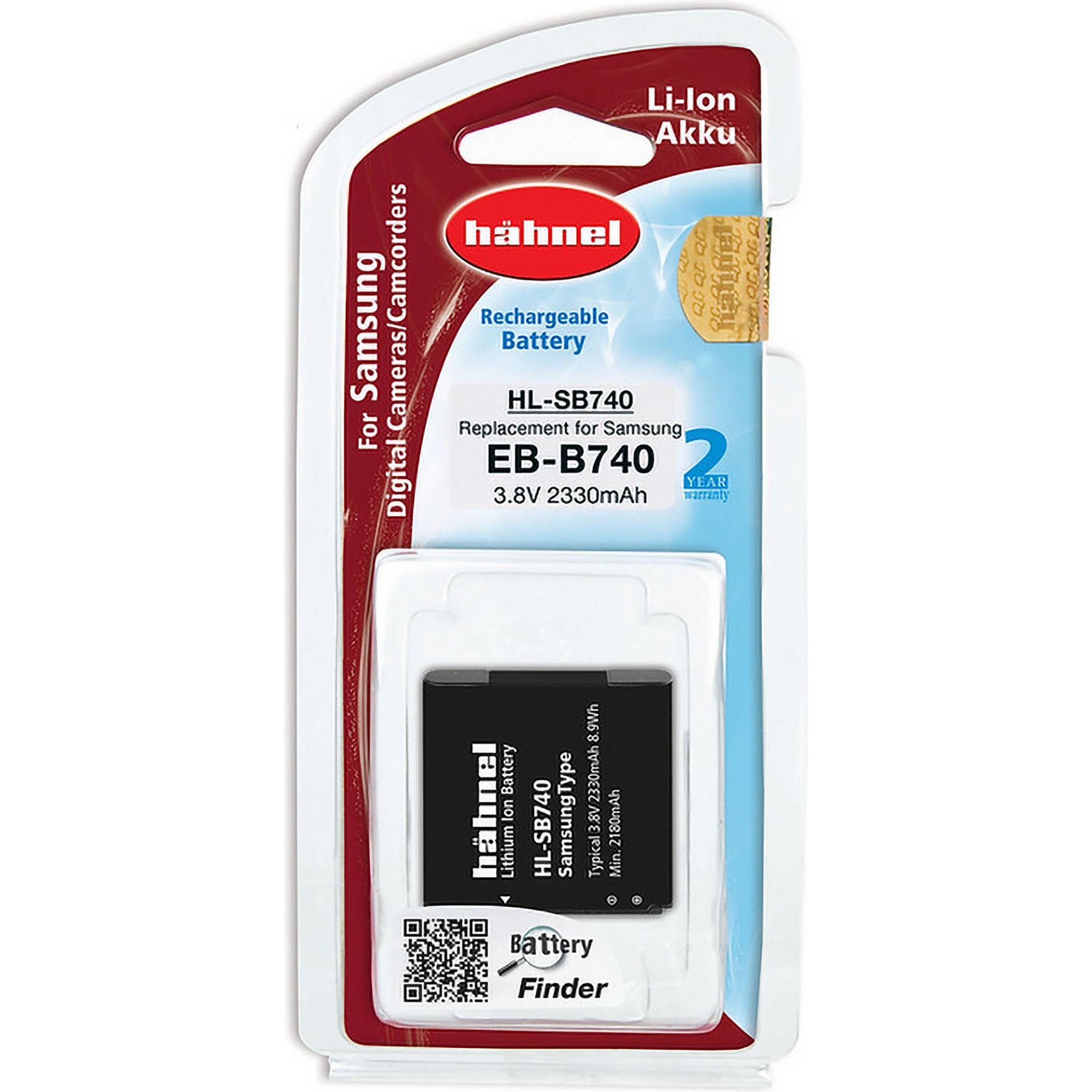 AGI Hähnel Akku kompatibel mit Samsung EB-B740 - Akku - 2.330 mAh (Akku), Kamera Stromversorgung, Schwarz