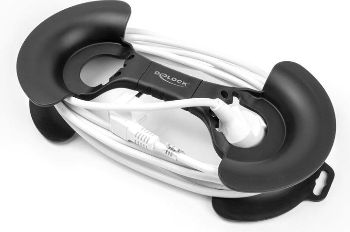 Produktbild Delock Kabelaufwickler 375 x 170 mm schwarz