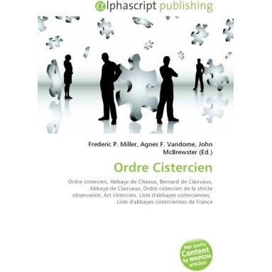 Ordre Cistercien, Fachbücher von Agnes F. Vandome, John McBrewster, Frederic P. Miller