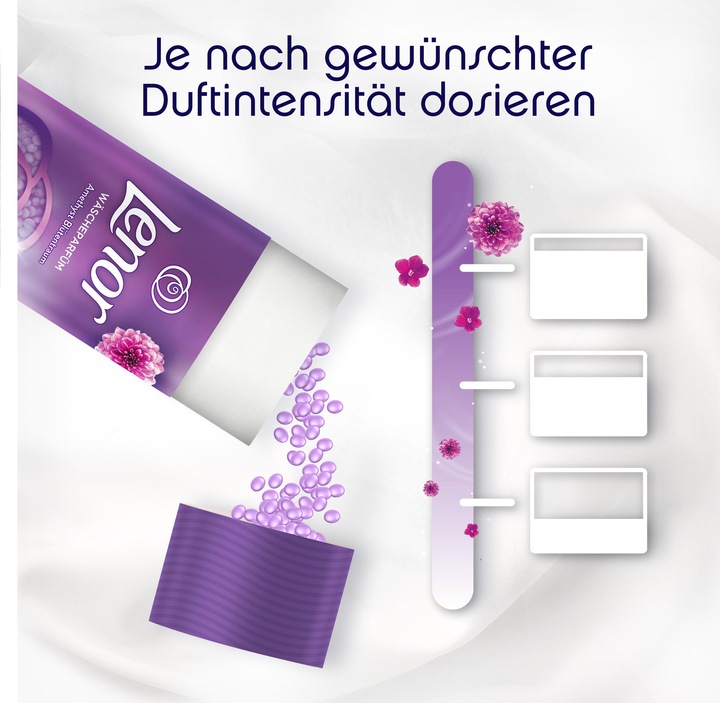 Actual product image Lenor Amethyst Blütentraum (15 Washing cycles, Pearls)