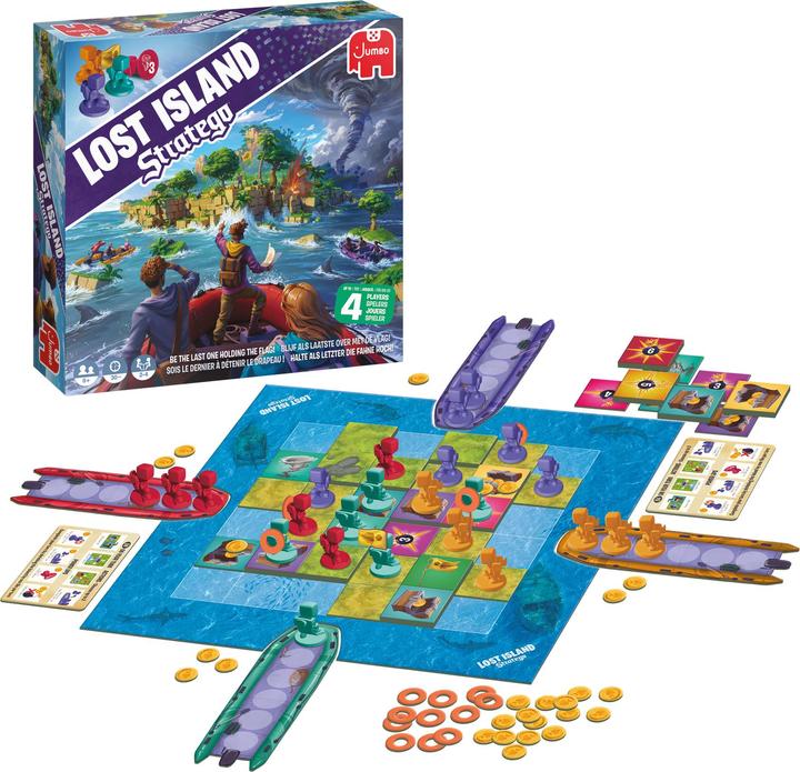Actual product image Jumbo Stratego Lost Island, d/f/i (German, French, Italian)