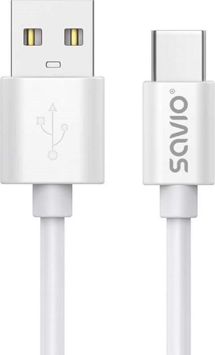 Image du produit Savio Câble USB 2 m USB 2.0 USB A - USB C Blanc CL-168 (3 m, USB 2.0)