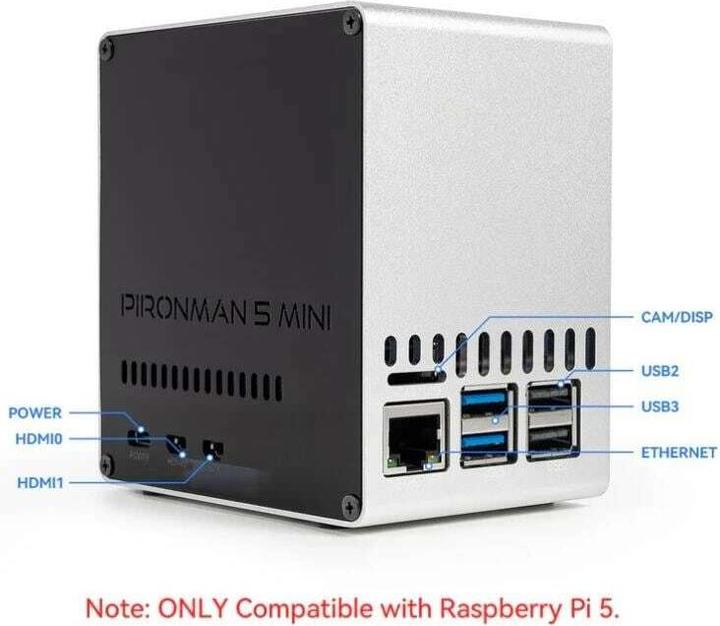 Produktbild Raspberry Pi Mini : compact, simple, no OLED, single fan, single NVMe