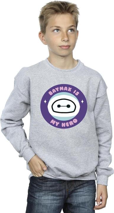 Actual product image Disney Boys Big Hero 6 Baymax My Hero Pocket Sweatshirt (116)