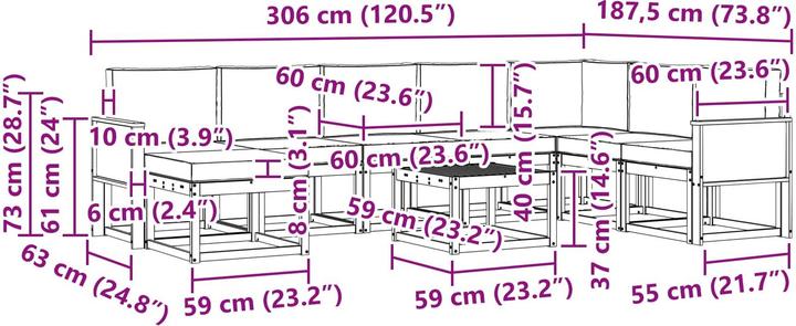 Produktbild vidaXL Ecksofa