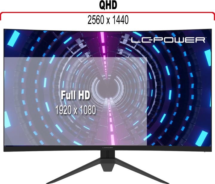 Actual product image LC-Power LC-M32-QHD-165-C-V2 (2560 x 1440 pixels, 31.50")