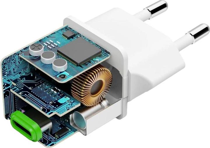 Image du produit Hama Chargeur rapide, USB-C, PD/Qualcomm®, Super-Mini-Charger, 20 W, blanc (20 W, 1 portion)