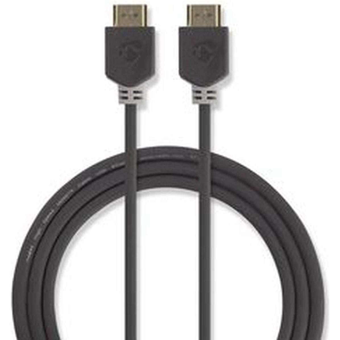 Nedis Premium High Speed 2 m HDMI Kabel mit Ethernet, 4K, 3D unterst&uumltzt: 1080p und h&oumlher, 3D, 4K (2 m) (CVBW34000AT20)