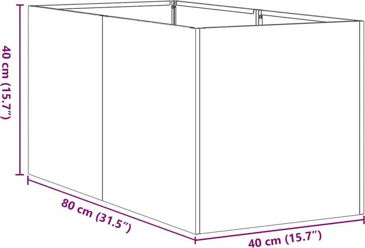 Actual product image vidaXL Pflanzkübel