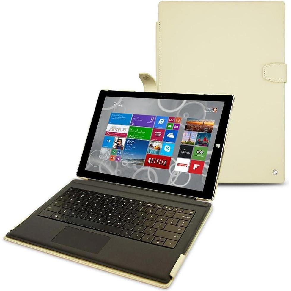Noreve Lederschutzhülle (Surface Pro 3), Tablet Hülle, Braun