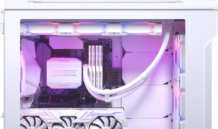 Actual product image Phanteks Glacier One 360D30 DRGB AIO Water Cooler - White