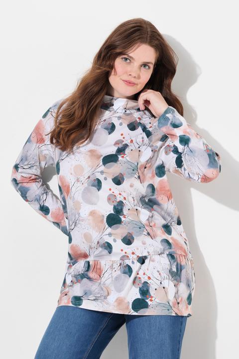 Produktbild Ulla Popken Longshirt, A-Linie, Stehkragen, Langarm (50, 52)