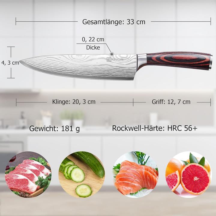 Immagine prodotto Paudin Coltello da chef 20 cm (20.30 cm)