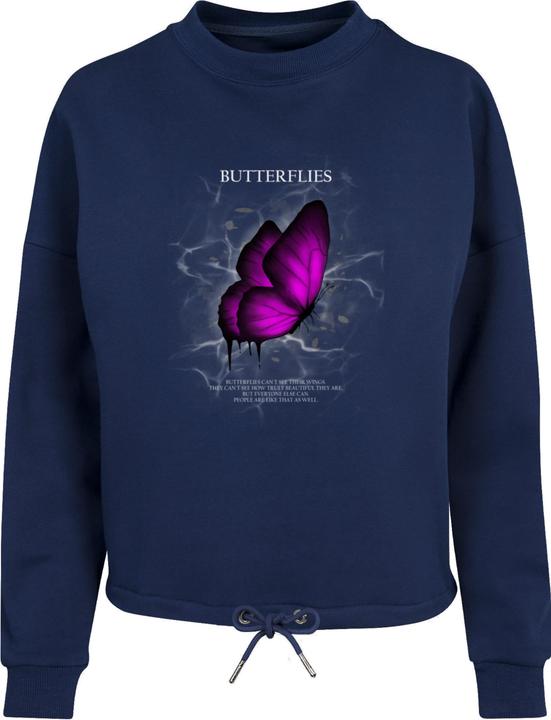 Produktbild Merchcode Ladies Butterflies Oversize Crewneck - 177123 (S)