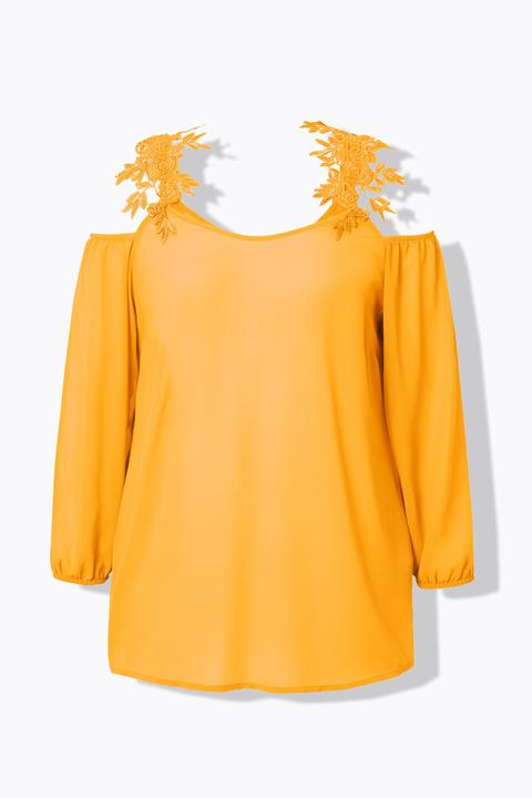 Immagine prodotto Miamoda Bluse, Classic Fit, Schulter CutOut mit Spitze (54)