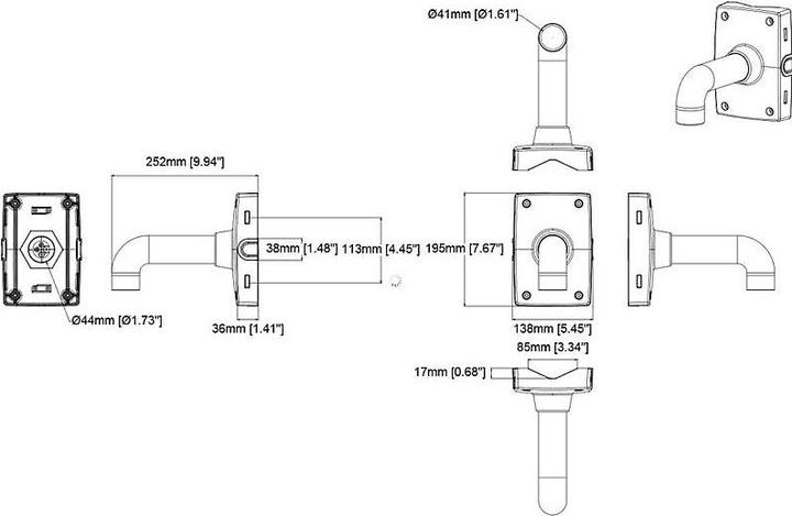 Immagine prodotto Axis Montaggio su palo T91B67 (Kit di montaggio)