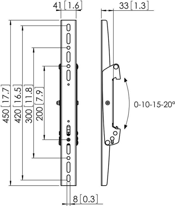 Produktbild Vogels PFS 3304 Display-Adapterstrips (Boden, Wand, 75", 80 kg)