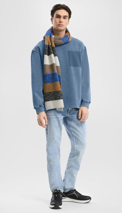 Produktbild s.Oliver Sweatshirt Gewaschenes Sweatshirt mit Kontrast-Detail (M)