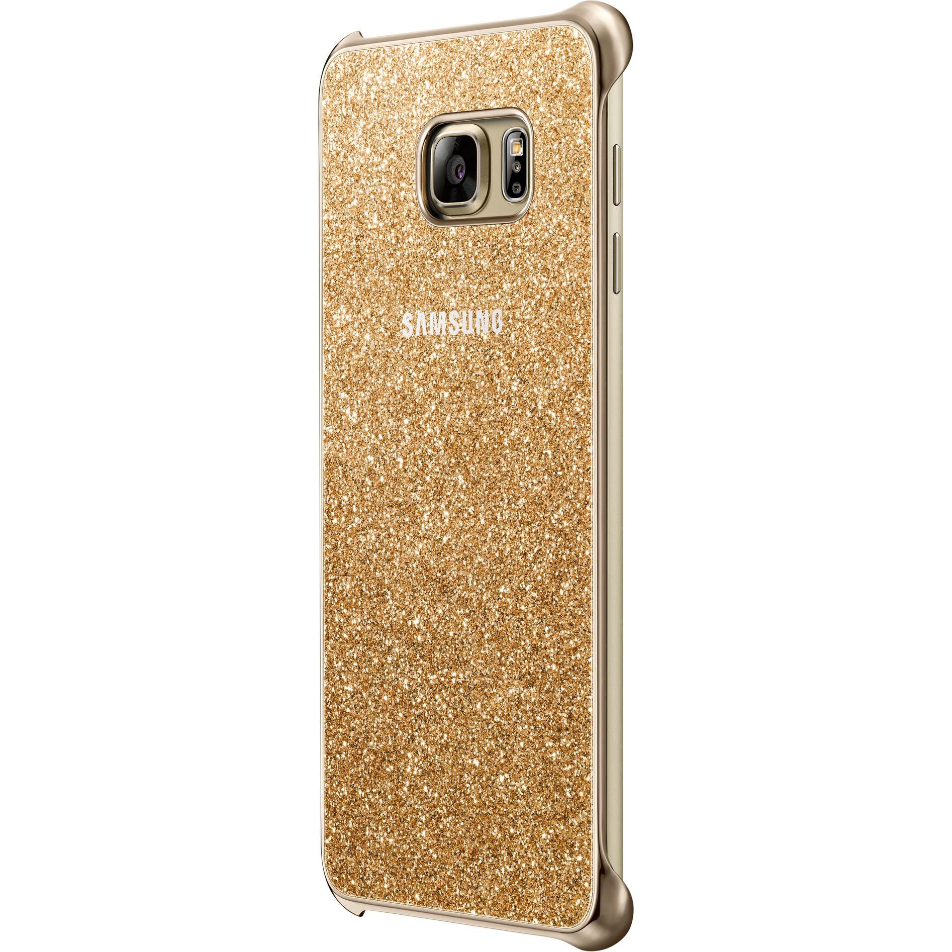 Samsung Glitter Cover (Samsung Galaxy S6 Edge), Smartphone Hülle, Gold