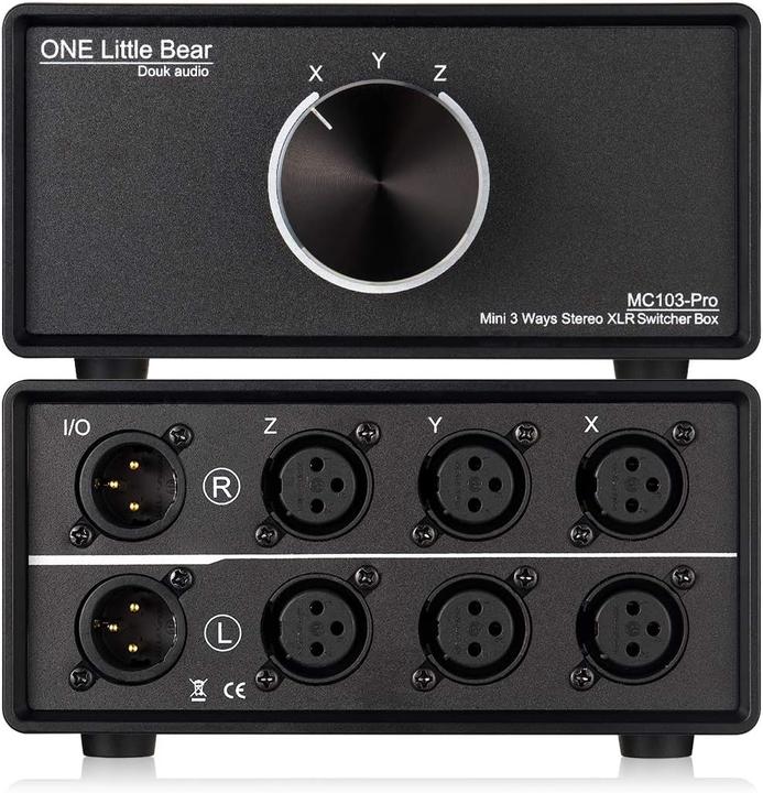 Produktbild Nobsound 3-Wege XLR Audio Umschalter (MC103 Pro)