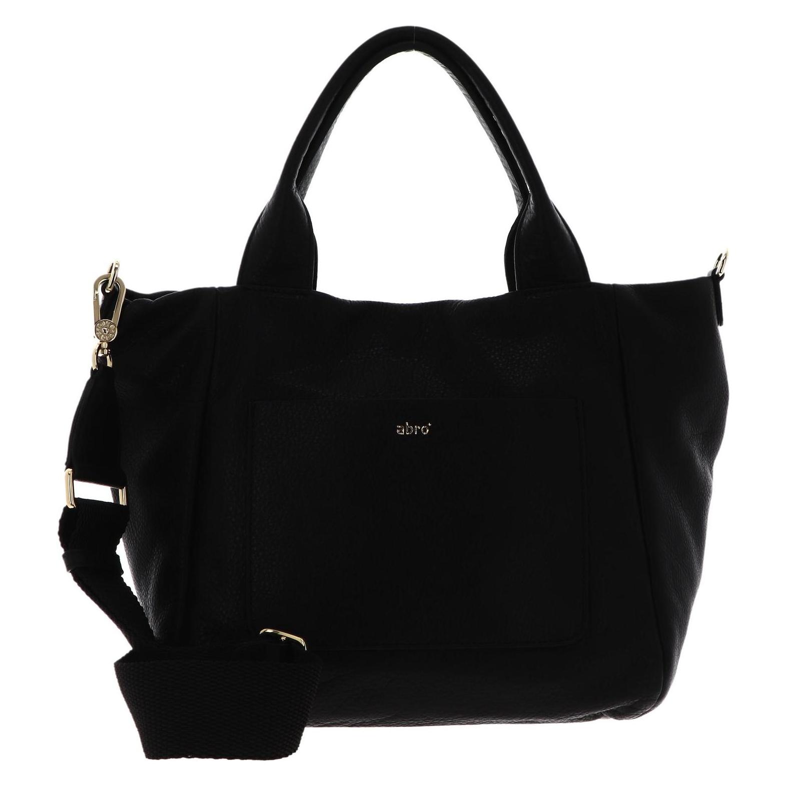 Abro, Damen, Tasche, Leather Dalia Shopper Raquel Small, Schwarz