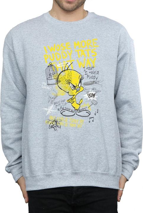 Immagine prodotto Looney Tunes Tweety Pie More Puddy Tats Felpa Uomo (M)