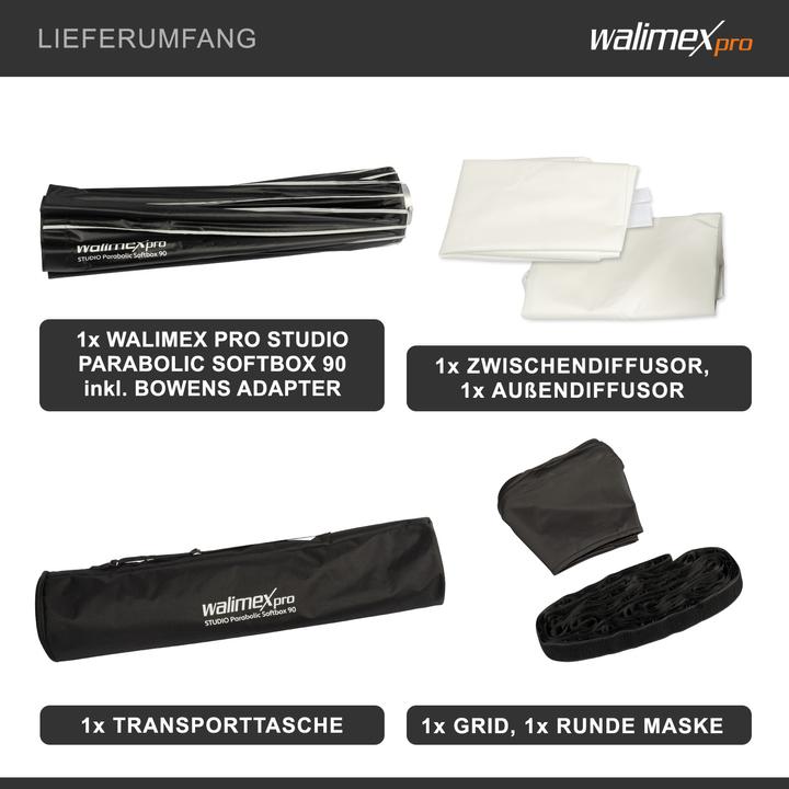 Produktbild Walimex pro Studio Parabolic Softbox 90 (Parabole Softbox, 90 cm)