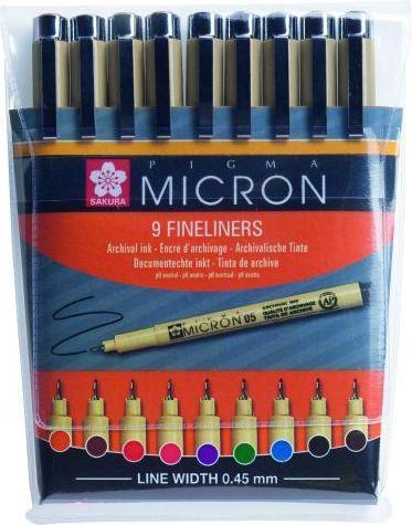 Produktbild Sakura Pigma Micron (Multicolor, 9 x)