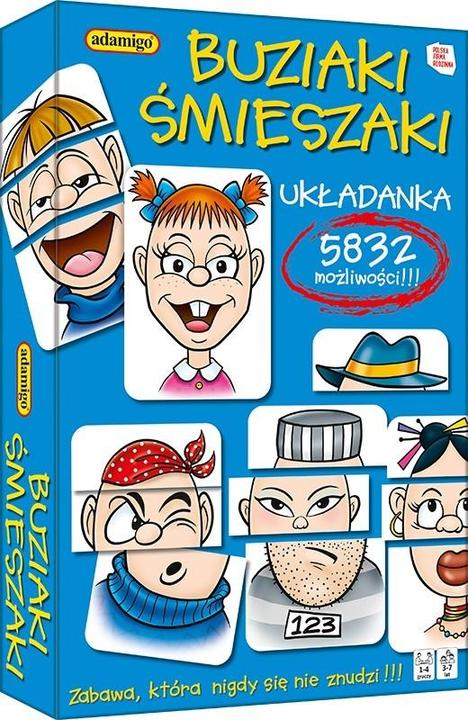 Productafbeelding Adamigo Układanka Buziaki Śmieszaki (18 onderdelen)
