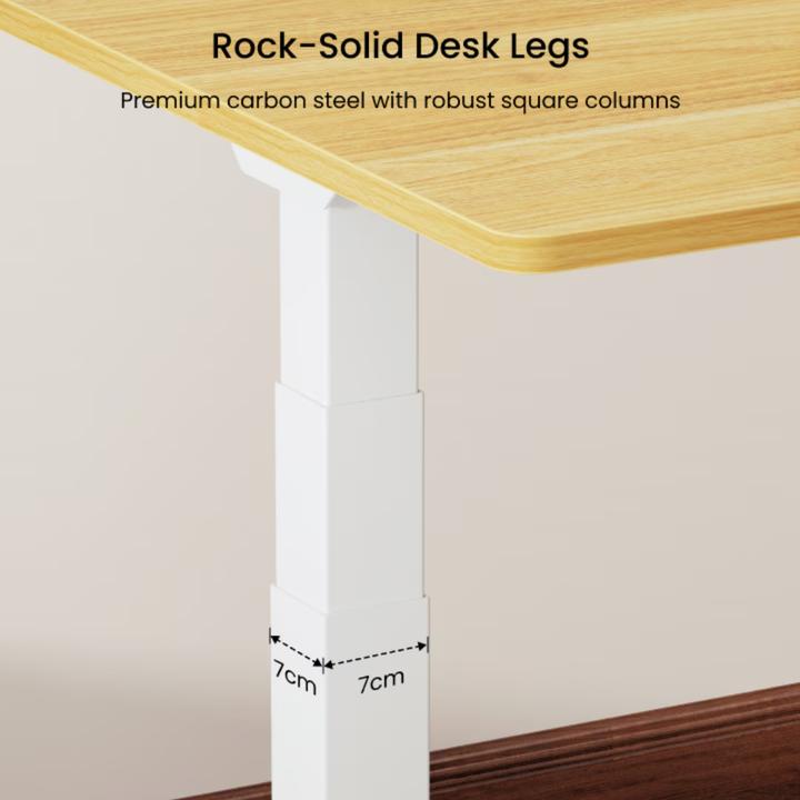 Actual product image Flexispot E7 Premium Schreibtisch (Ahorn) (70 x 140 x 60.25 cm)