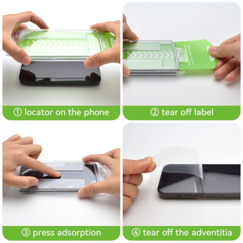 Thumbnail - Wozinsky 9H tempered glass with mounting frame for iPhone 13 Pro Premium Glass - black (1 Stück, Apple iPhone 13 Pro), S...