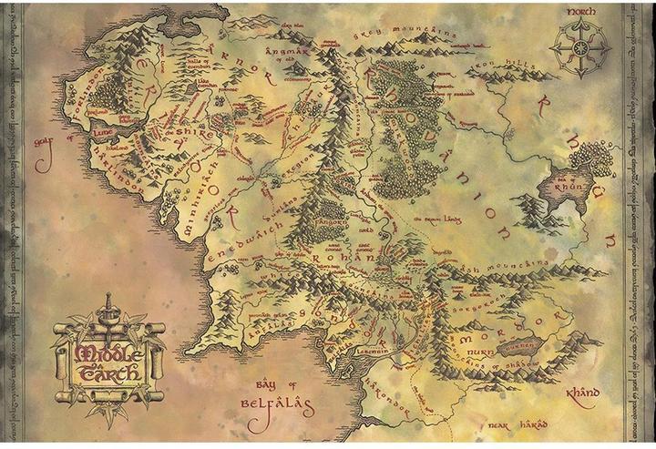 Image du produit Lord of the rings Poster Middle Earth