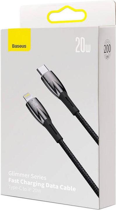 Produktbild Baseus USB-C cable for Lightning Glimmer Series, 20W, 2m (Black) (2 m, USB 2.0, 20 W)