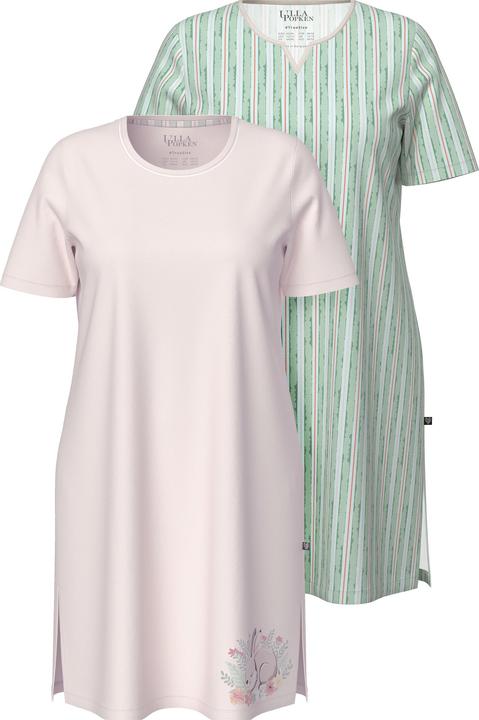 Actual product image Ulla Popken 2 Pack Springtime Dreams Sleep Tees (46)