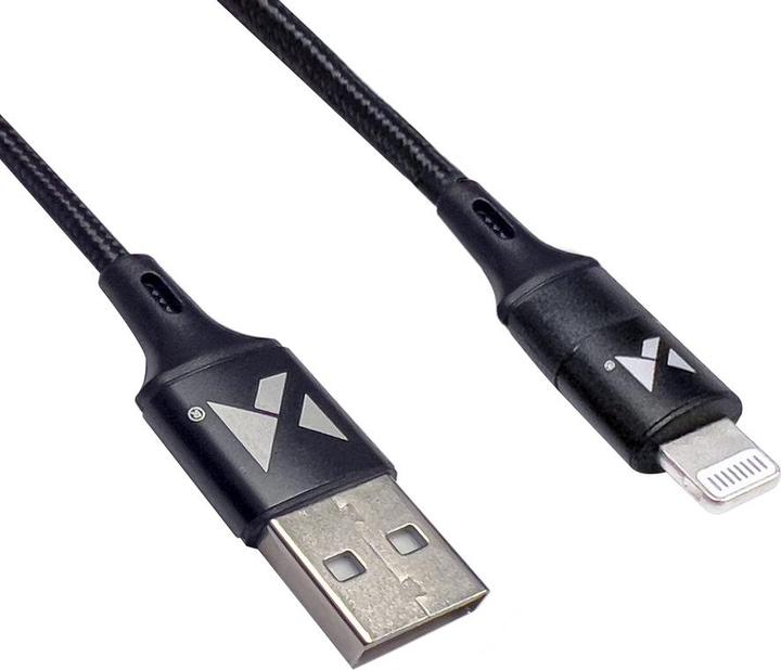 Actual product image Wozinsky cable USB - Lightning 2,4A 1m black (WUC-L1B) (1 m)