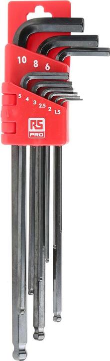 Produktbild RS PRO 9pcs metric ball end hexwrench set
