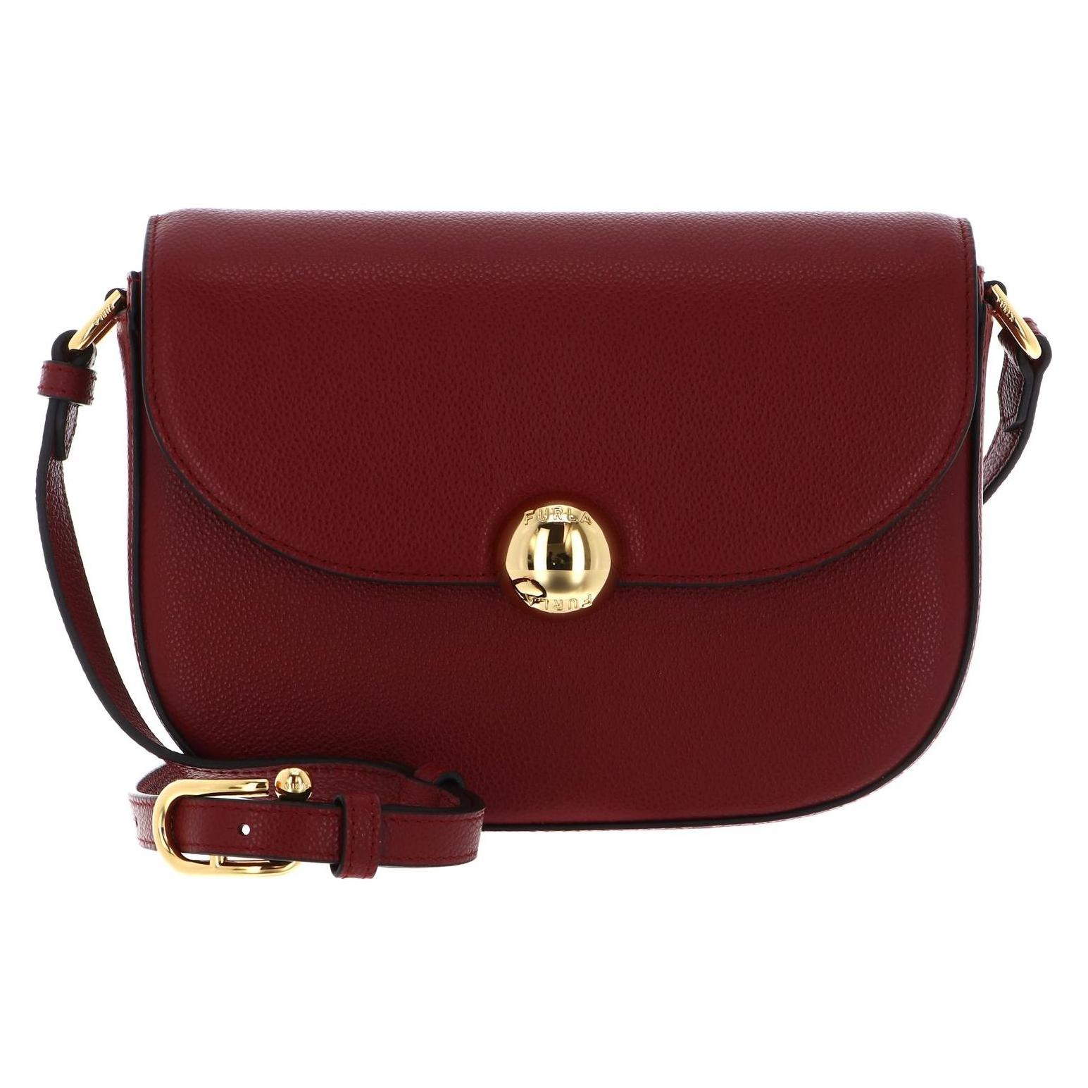 Furla, Damen, Handtasche, Vitello Night Moonlight Crossbody Bag, Rot