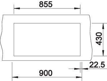 Produktbild Blanco Claron 400/400-U (Unterbauspüle, 44 cm, 86.50 cm)