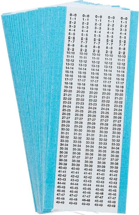 Productafbeelding Brady Fijne kabeletikettering, opeenvolgend herhaalde nummers