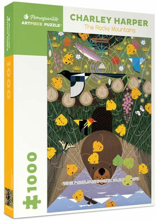 Produktbild Charley Harper: The Rocky Mountains 1000-pc Jigsaw Puzzle (1000 Teile)